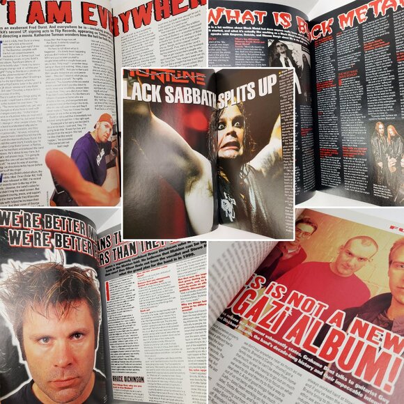 Metal Hammer Magazine VTG 1999 Bizkit Sabbath Maiden Black Metal Fugazi Unread - Picture 7 of 11